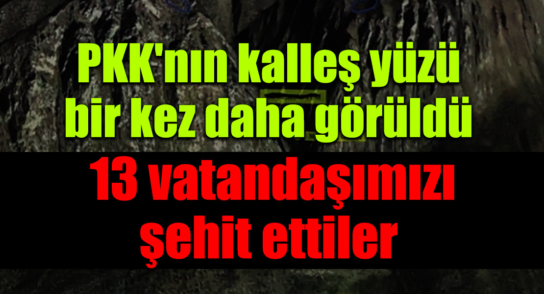 Terör örgütü PKK 13 sivil vatandaşımızı şehit etti