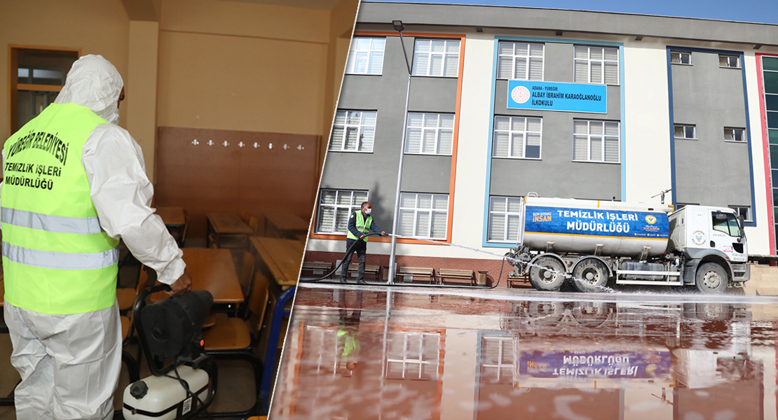 Yüreğir Belediyesi’nden Okullarda Hijyen Seferberliği
