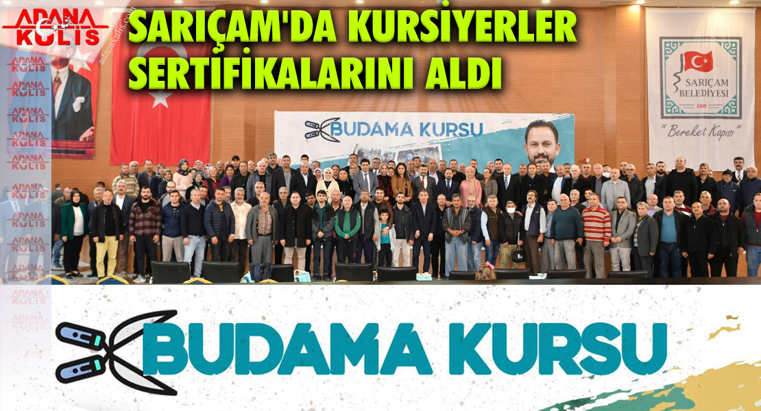 Sarıçam'da Kursiyerler Sertifikalarını Aldı