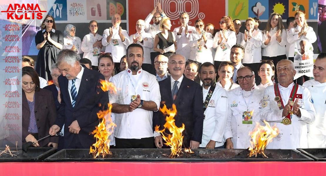 7. Uluslararası Adana Lezzet Festivali Kortej Yürüyüşü Ve Mangal Ateşinin Yakılmasıyla Başladı